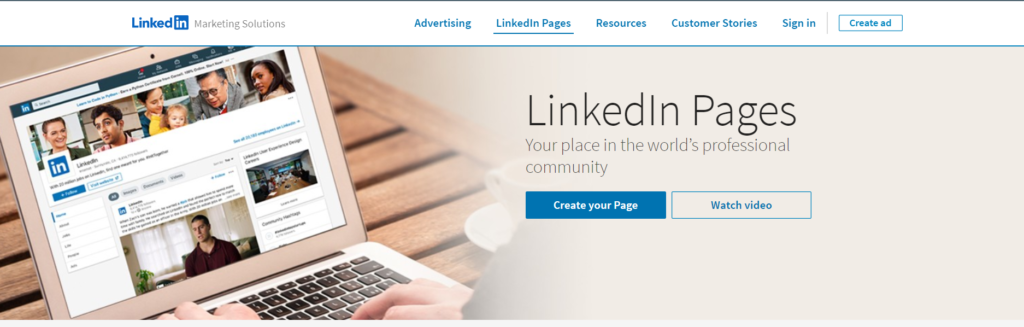 Create your LinkedIn page